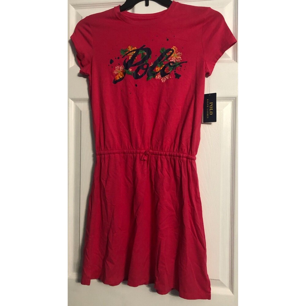 Girls POLO Dark Pink Romper Size 16 NWT B2